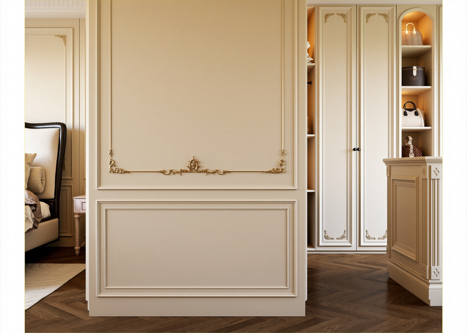 美式酒店客房3D模型下载【ID:1214683696】