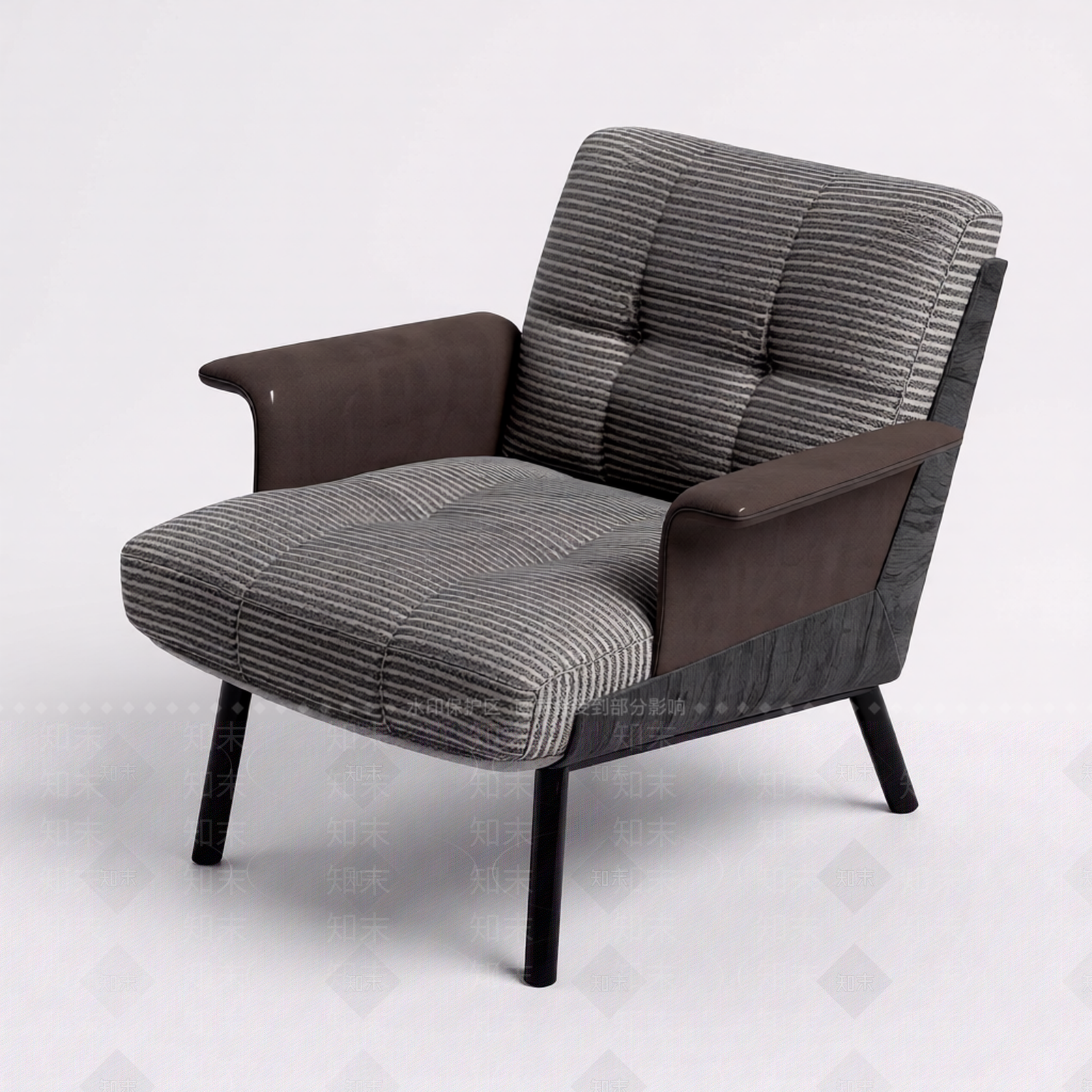 单人沙发椅3D模型下载【ID:1206200927】