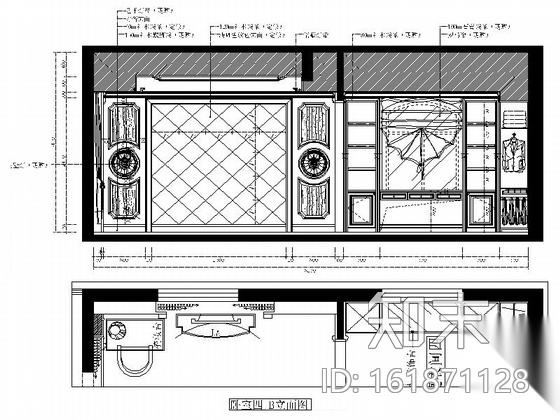 [福州]超奢华欧式独栋豪宅室内装修CAD施工图（含效果...施工图下载【ID:161871128】