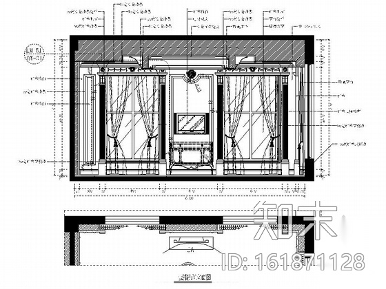 [福州]超奢华欧式独栋豪宅室内装修CAD施工图（含效果...施工图下载【ID:161871128】