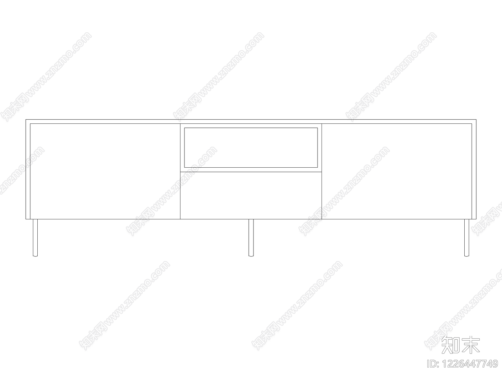 柜子cad施工图下载【ID:1226447749】