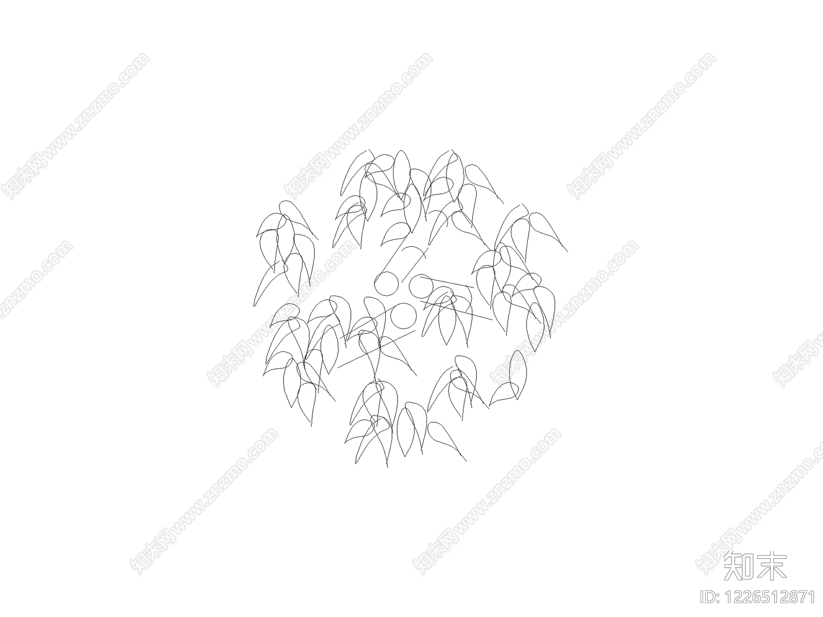 乔木种植CAD图纸