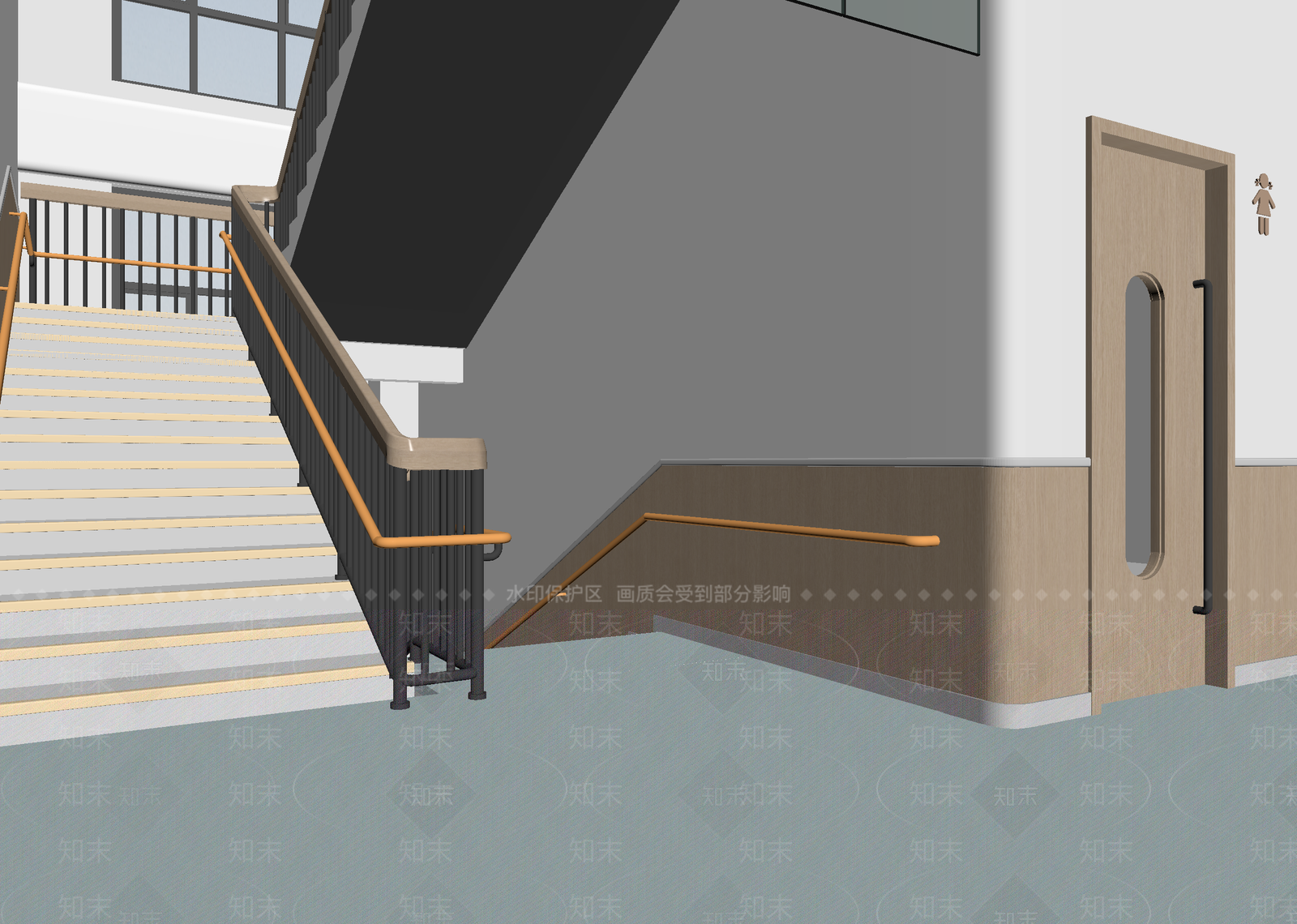 现代走廊3D模型下载【ID:1214728196】