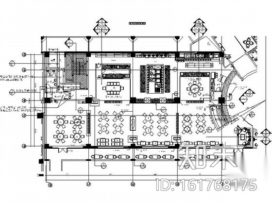 新中式精装中餐厅公共区室内施工图施工图下载【ID:161768175】