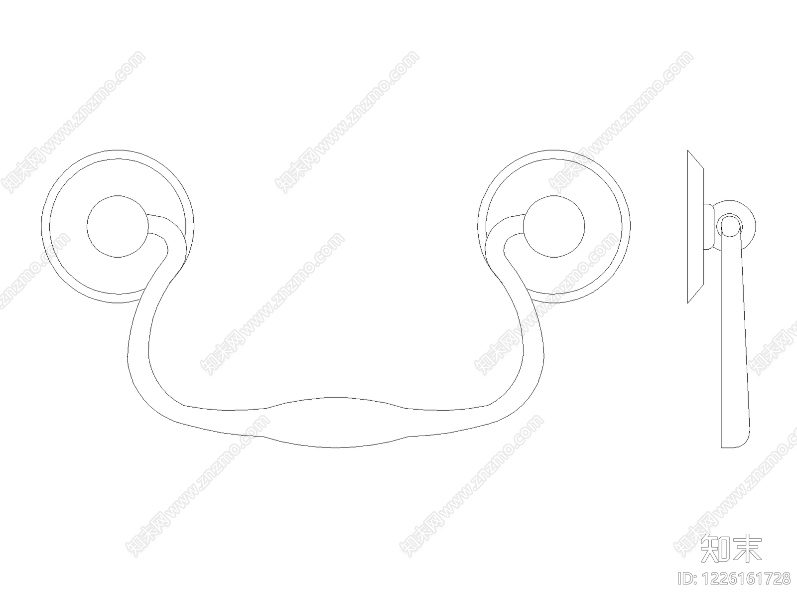 现代五金管件CAD图纸