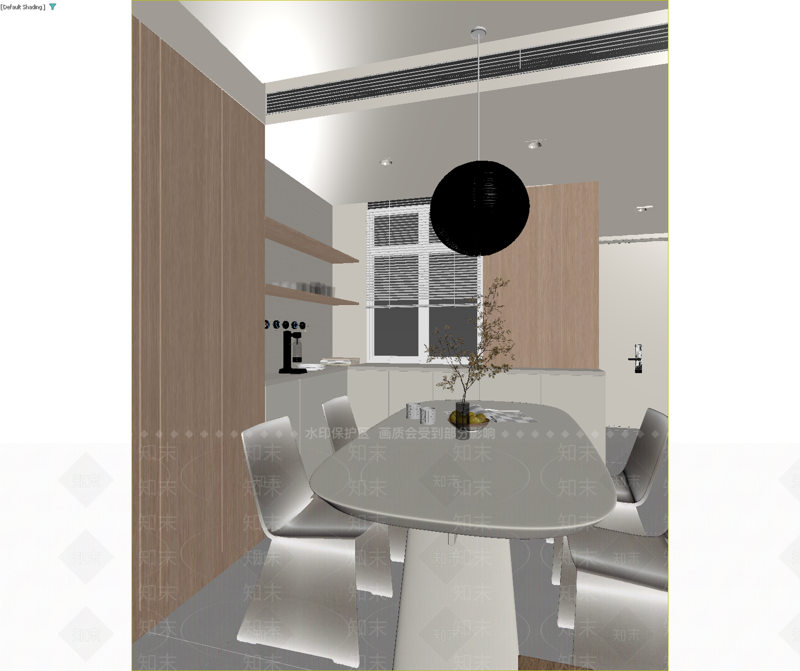 现代家居餐厅3D模型下载【ID:1214829512】