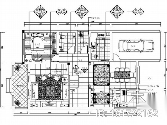 某新古典主义三层别墅装修图（含效果）cad施工图下载【ID:161722162】