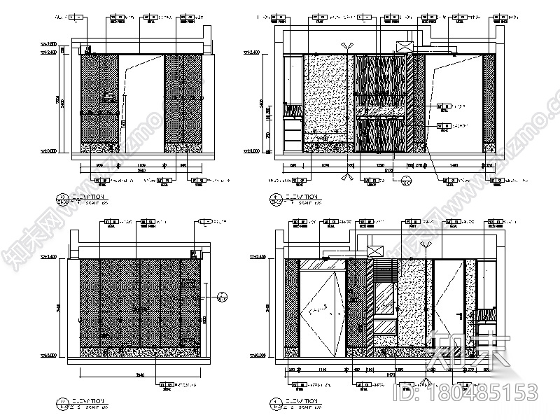 [重庆]新亚洲洋房复式样板房CAD施工图（含实景图）cad施工图下载【ID:180485153】