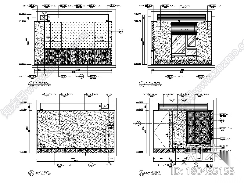 [重庆]新亚洲洋房复式样板房CAD施工图（含实景图）cad施工图下载【ID:180485153】