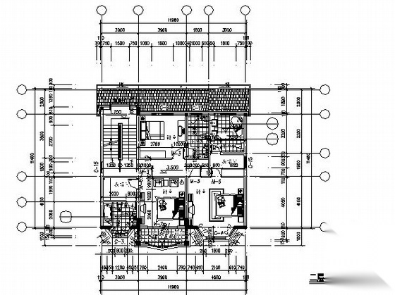 某三层豪华欧式别墅建筑施工图cad施工图下载【ID:149916176】