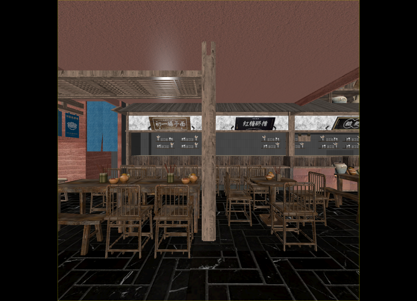 现代面馆3D模型下载【ID:1215097676】