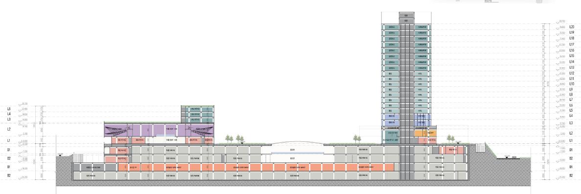 [重庆]高层现代风格玻璃立面城市综合体建筑设计方案文本cad施工图下载【ID:166073109】