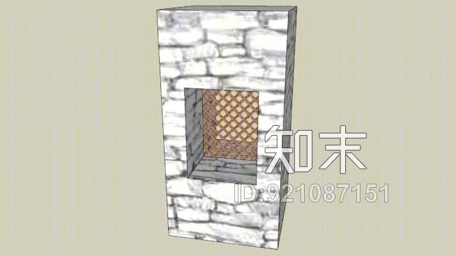 现代窗SU模型草图