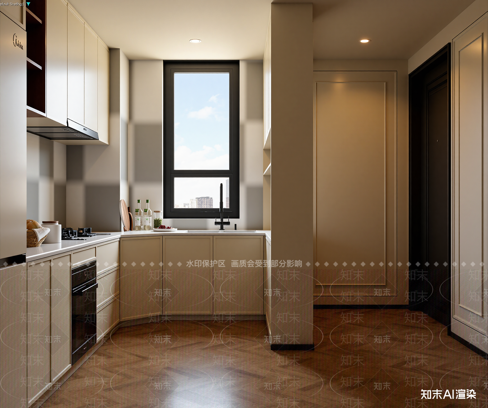 法式封闭式厨房3D模型下载【ID:1214959332】
