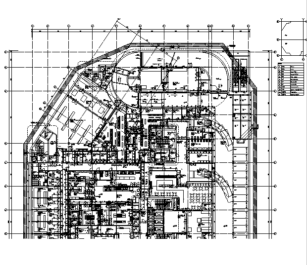 [海南]地下三层医疗中心项目地下室及人防功能建筑全专业...cad施工图下载【ID:165929181】