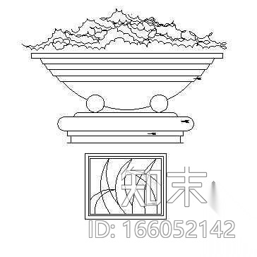 某广场方案设计cad施工图下载【ID:166052142】