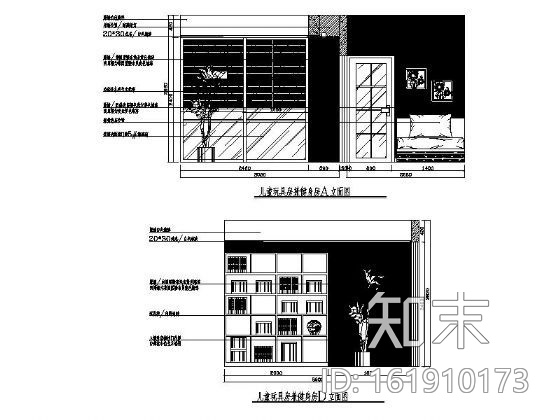 中式风格别墅装修图(含效果)cad施工图下载【ID:161910173】