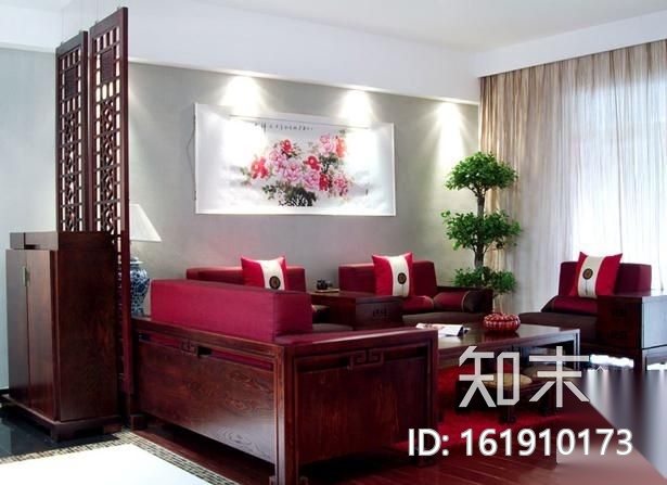 中式风格别墅装修图(含效果)cad施工图下载【ID:161910173】