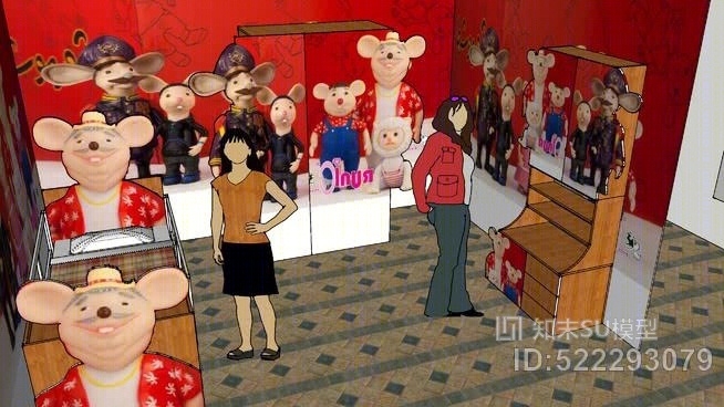 纳里曼的床室，基于老鼠城的电影-由马泽伊波罗门德2014导演SU模型下载【ID:522293079】
