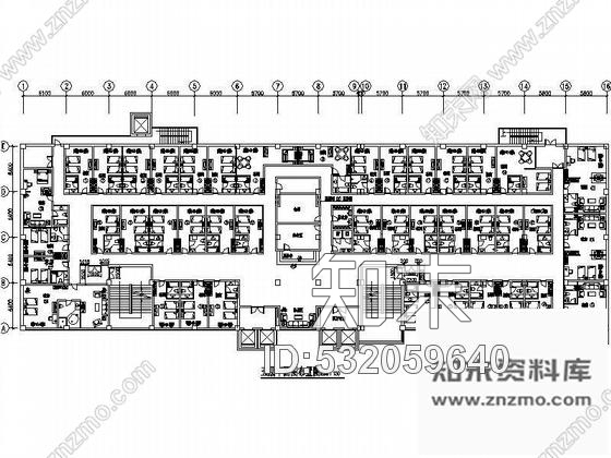 施工图休闲酒店五、六层装修施工图cad施工图下载【ID:532059640】