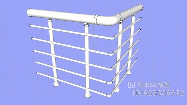 铝栏杆SU模型下载【ID:622336532】