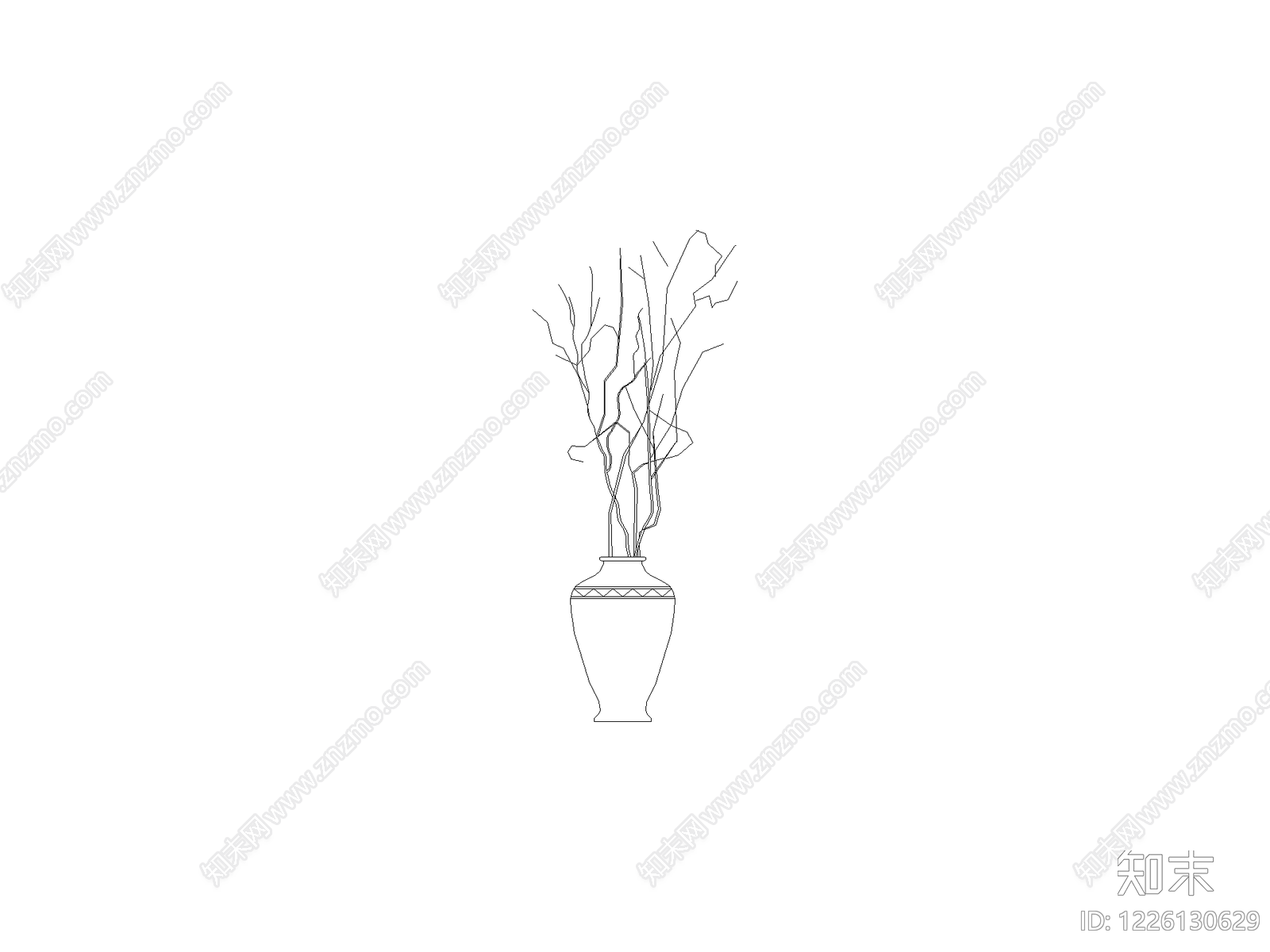 摆件cad施工图下载【ID:1226130629】