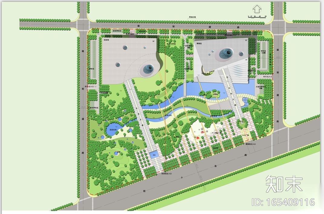 [山东]某博物馆新馆建筑设计方案设计JPG（文本）施工图下载【ID:165409116】