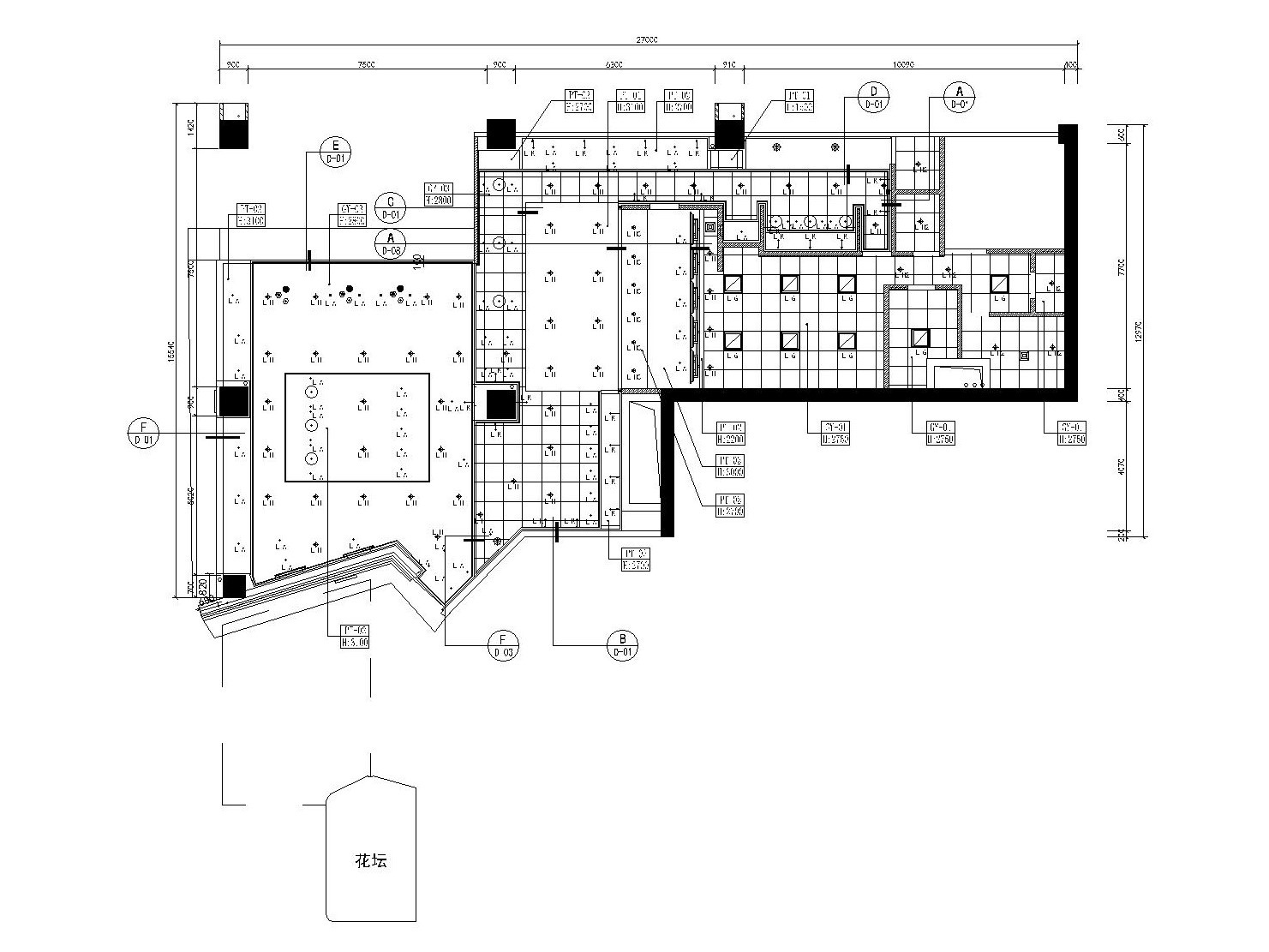 现代简约风格西餐厅装修施工图（附效果图）cad施工图下载【ID:160423114】