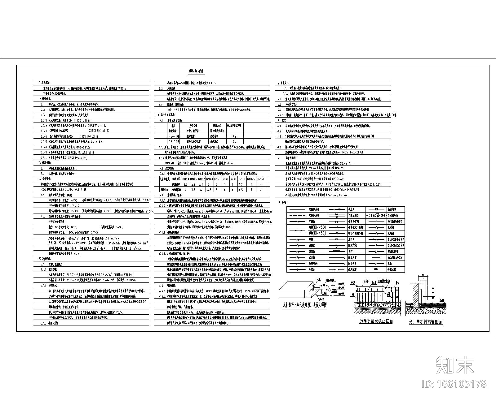 山西初中教学楼空调、通风和消防cad施工图下载【ID:166105178】