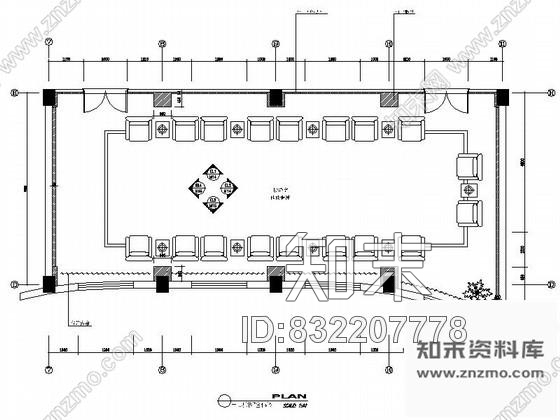 图块/节点银行大接待室立面图施工图下载【ID:832207778】