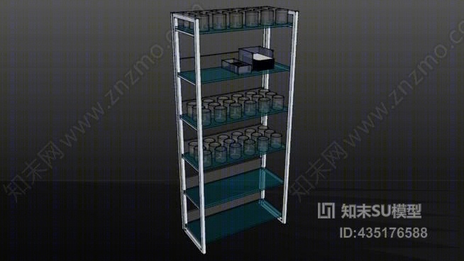 会议室用文艺复兴玻璃架SU模型下载【ID:435176588】