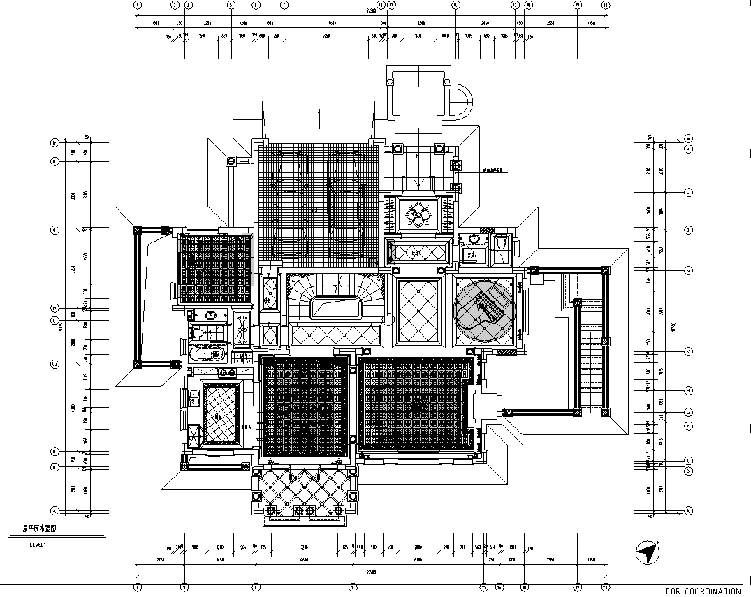 [青岛]城阳山水太和月光别墅装修施工图cad施工图下载【ID:161776110】