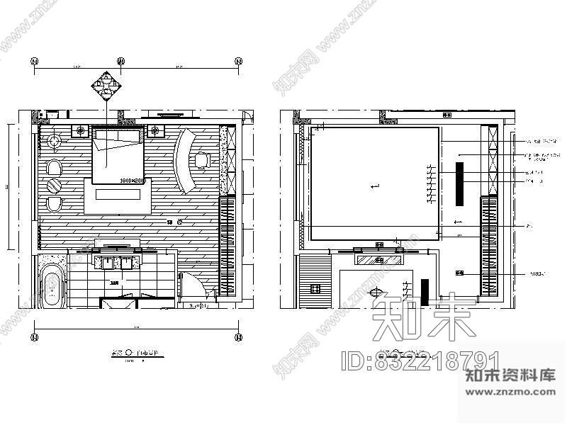 别墅客房立面图Ⅱcad施工图下载【ID:832218791】