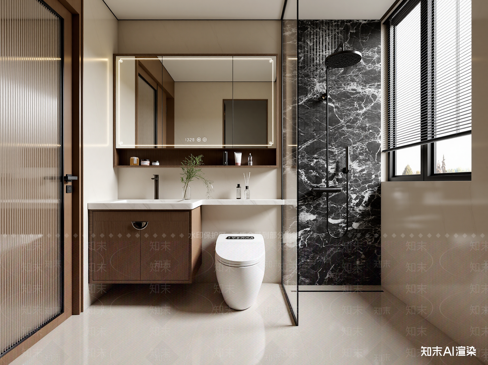 新中式卫生间3D模型下载【ID:1214745242】