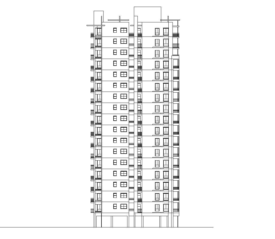 [广东]中信东泰小区全套建筑施工图施工图下载【ID:166728125】