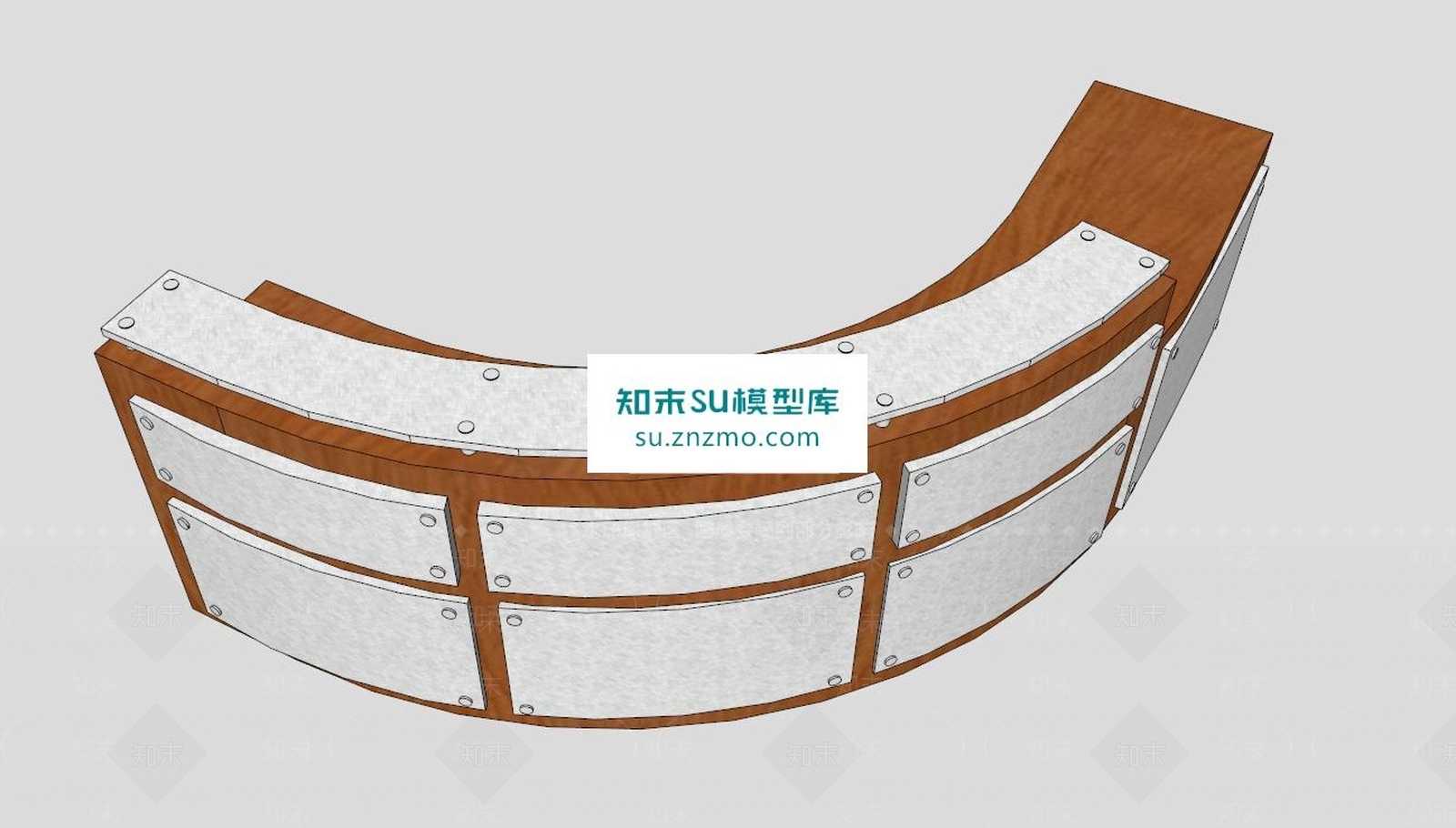 安琪拉接待台SU模型下载【ID:169008158】