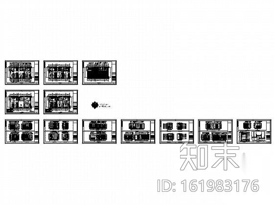 公寓式酒店客房装修图Ⅱcad施工图下载【ID:161983176】