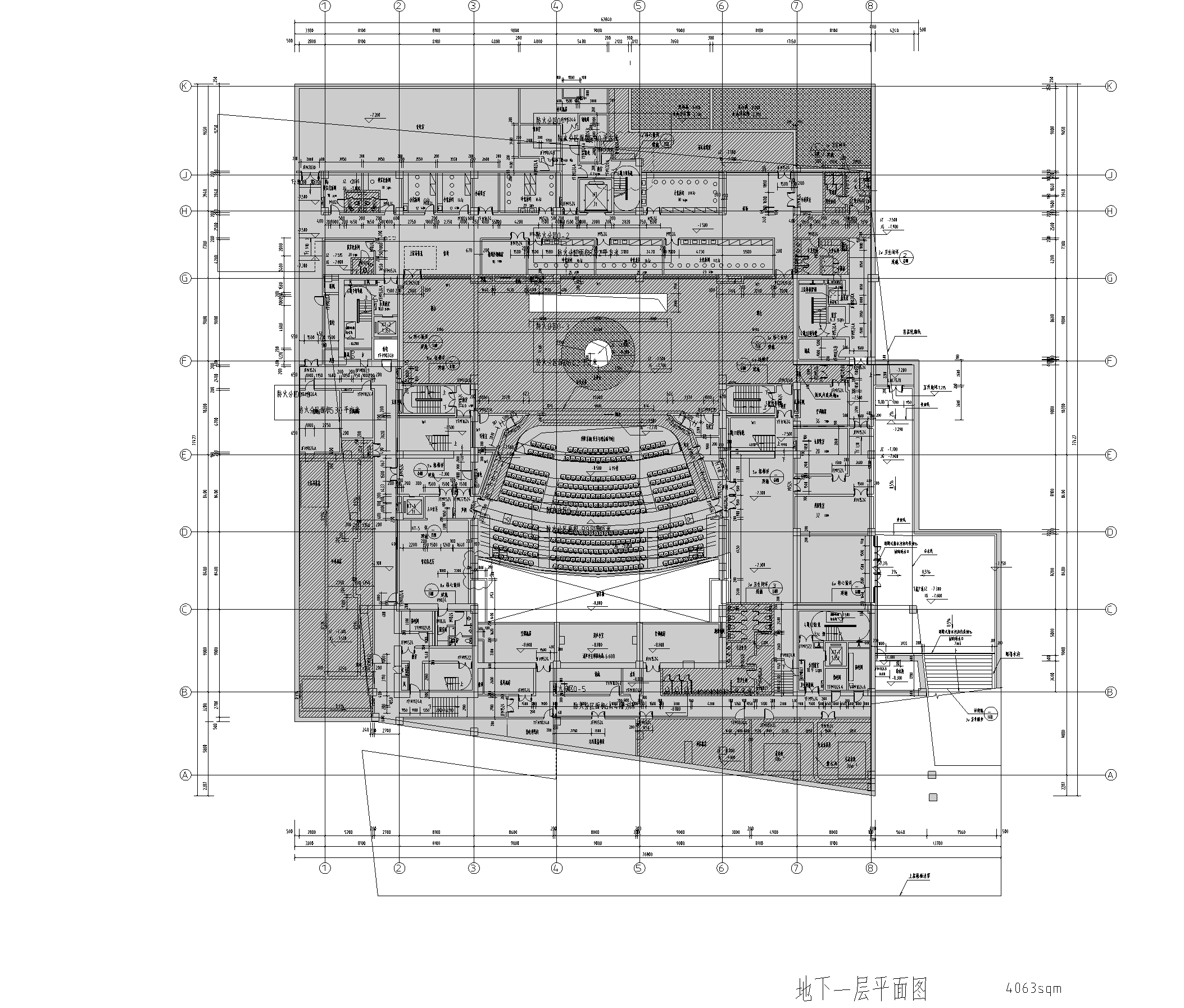 四川大学科学与艺术中心教学楼设计施工图cad施工图下载【ID:165144166】