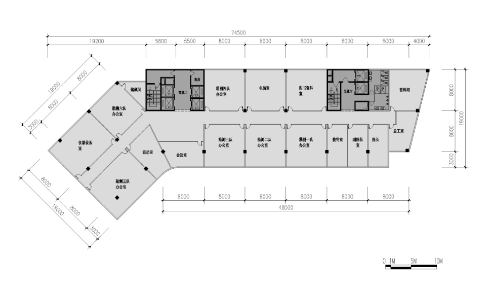 惠州市规划建设服务中心建筑设计方案（方案及施工图）cad施工图下载【ID:149939106】