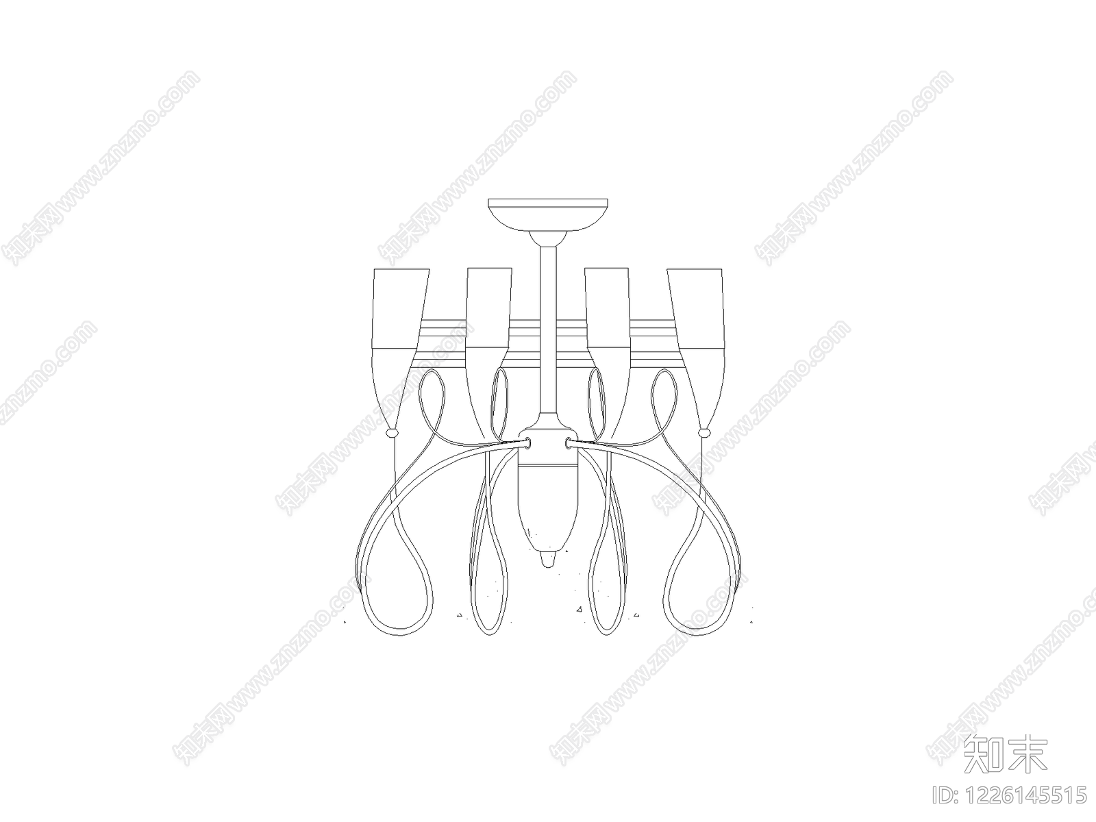 现代,新中式灯具图库CAD图纸