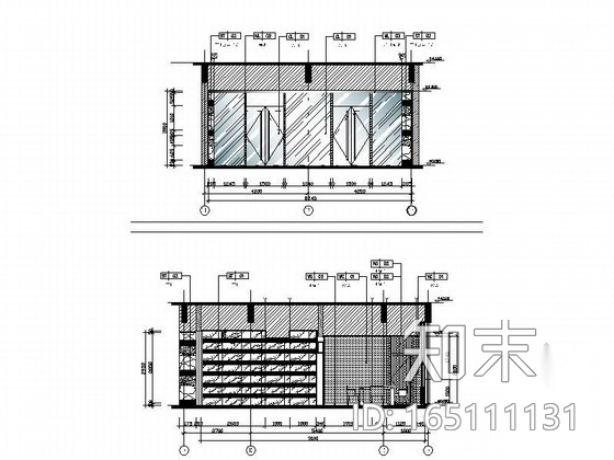 [江苏]学校宿舍楼高档商务中心装修施工图cad施工图下载【ID:165111131】