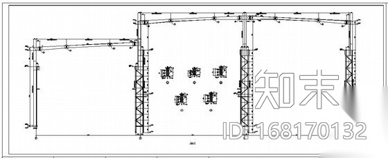 某钢桁架柱节点构造详图cad施工图下载【ID:168170132】