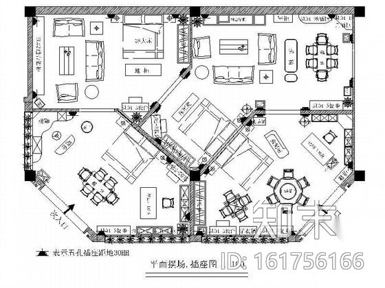 某家具专卖店装修图cad施工图下载【ID:161756164】