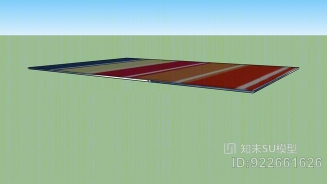 宜家彩色地毯SU模型下载【ID:922661626】