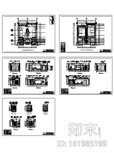 东莞某酒店亲子客房装修图cad施工图下载【ID:161985199】