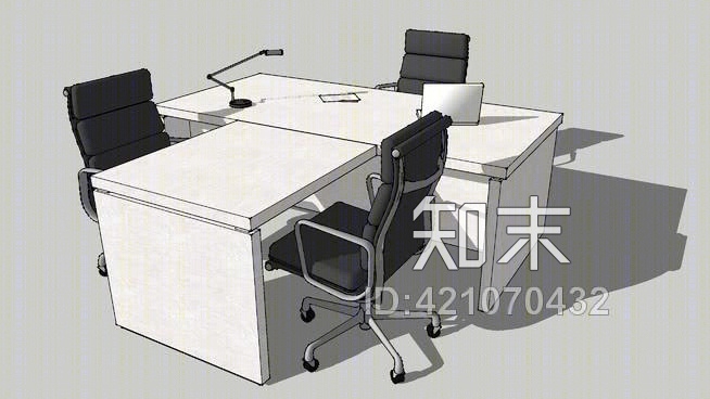 办公桌SU模型下载【ID:421070432】