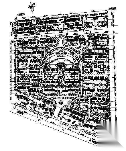 社区景观规划总图施工图下载【ID:161090188】