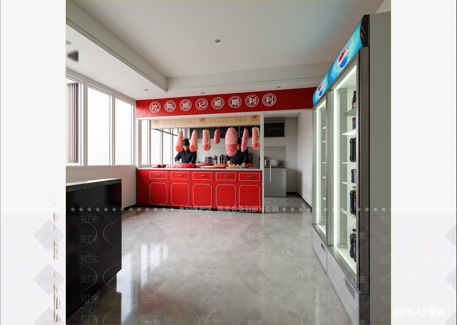 新中式其他餐饮空间3D模型下载【ID:1214954796】