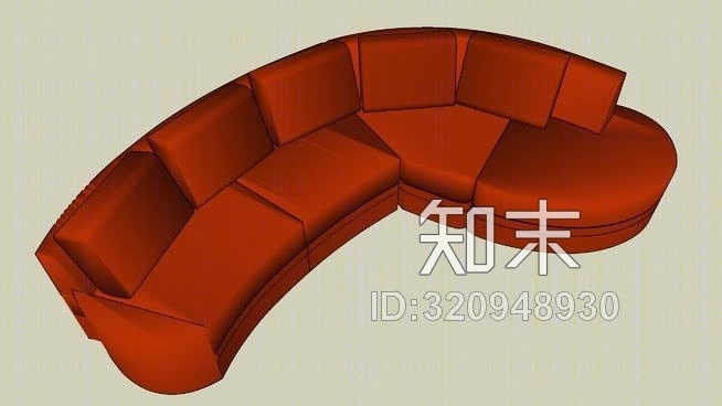 当代组合沙发SU模型下载【ID:320948930】