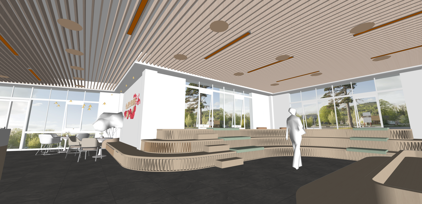 办事大厅SU模型下载【ID:1216039895】